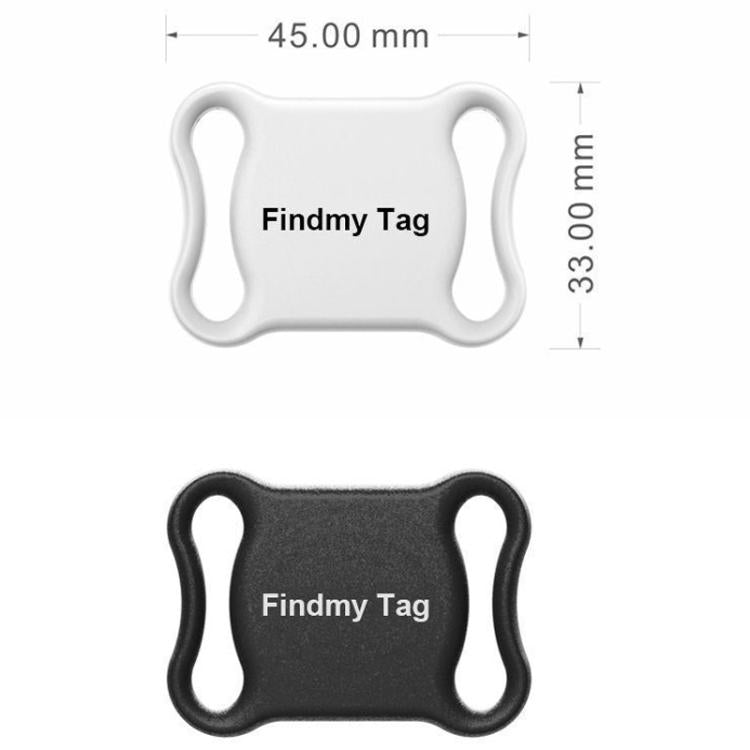 GPS Tracker For Cats & Dogs Global Real-Time Tracking Collar Anti-Loss Waterproof Pet Locator Compatible Findmytag APP(White) - Personal Tracker by buy2fix | Online Shopping UK | buy2fix