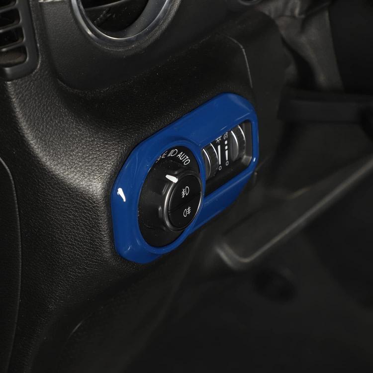 For Jeep Wrangler JL & JLU 2018-2023 Models Light Switch Panel Trim Cover(Carbon Fiber) - Car Interior Mouldings by buy2fix | Online Shopping UK | buy2fix