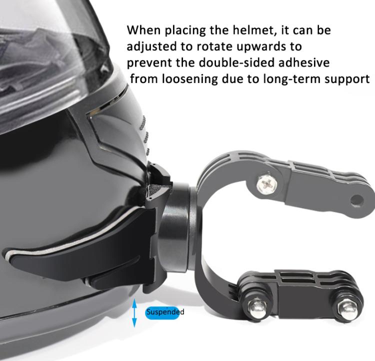 360-degree Rotatable Helmet Chin Mount for GoPro HERO/Insta360/DJI Osmo Action POV Camera Mount - Helmet Mount by buy2fix | Online Shopping UK | buy2fix