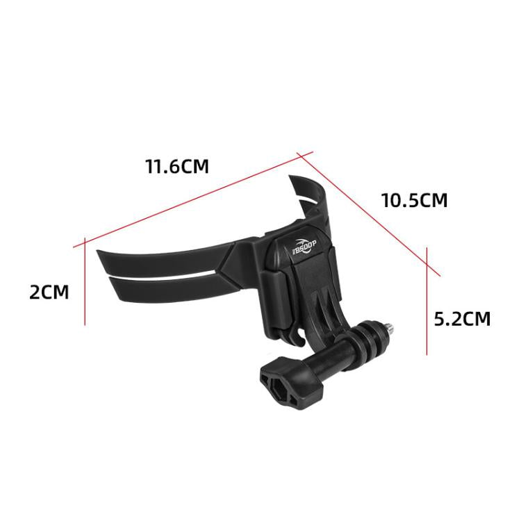 BSDDP Universal Motorcycle Helmet Mount for Action Cameras Fits Curved/Flat Surfaces(Black) - Helmet Mount by BSDDP | Online Shopping UK | buy2fix