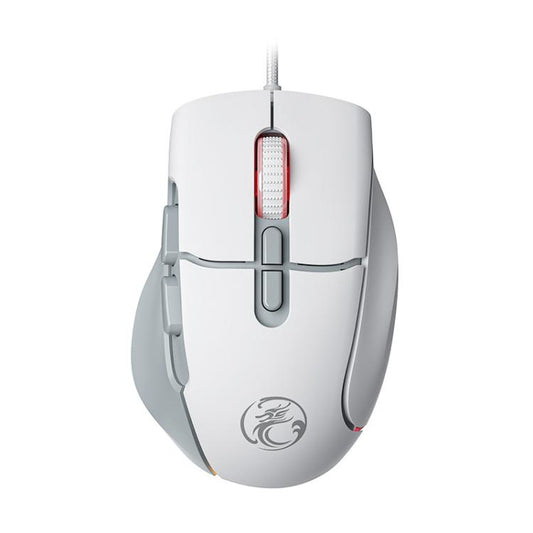 iMICE G800 7 Keys 7200DPI Wired Gaming Silent Mouse With LED Lighting(Gray White) - Wired Mice by iMICE | Online Shopping UK | buy2fix