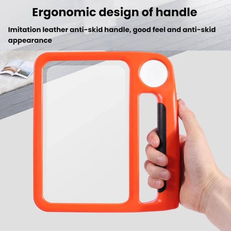 5/10X 48LEDs Magnifier 3 Colors Cold Warm Brightness Adjustment Handheld Loupe, Spec: Charging Blue - Hand Held Style by buy2fix | Online Shopping UK | buy2fix