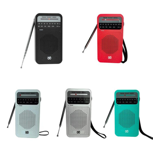 Portable Pointer AM/FM Full Channel Radio(Black) - Radio Player by buy2fix | Online Shopping UK | buy2fix