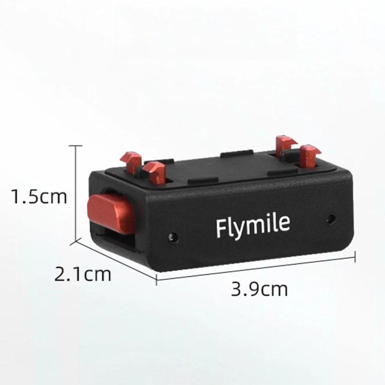Magnetic Quick Release Base Mount For Insta360 X5/X4/X3/X2 & Ace Series 1/4 Inch Screw Universal Tripod Adapter(Black) - Others by Flymile | Online Shopping UK | buy2fix