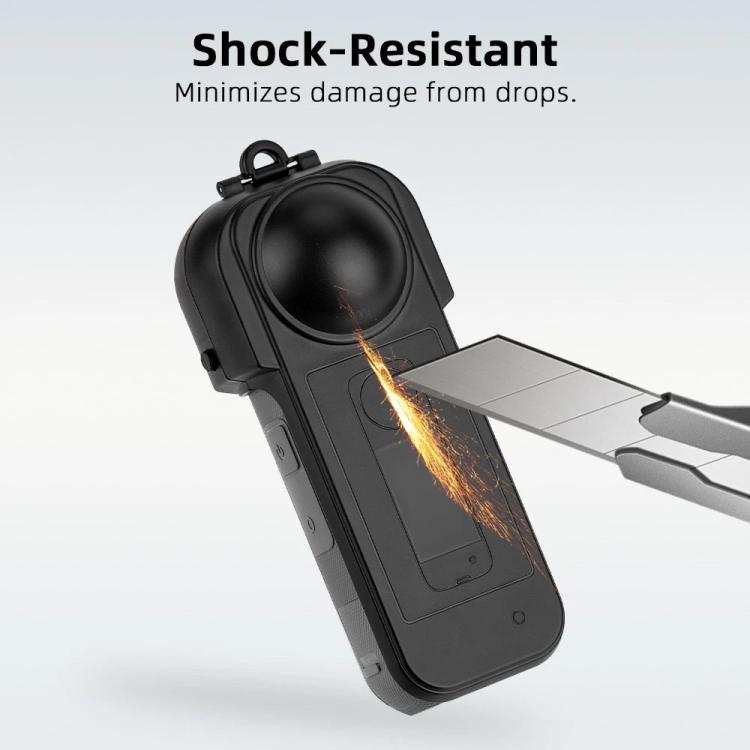 For Insta360 X5 Flymile Lens & Screen Protective Cover Anti-Scratch Gimbal Guard Shield(Black) - Case & Bags by Flymile | Online Shopping UK | buy2fix