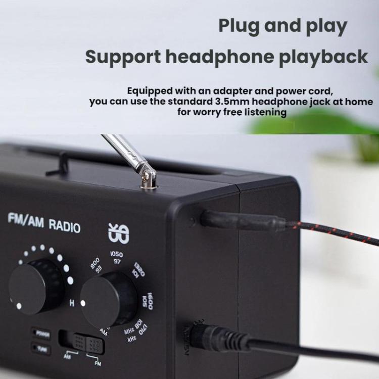 Dual-band FM/AM External Power Socket Radio Player, Specifications: For EU(Green) - Radio Player by buy2fix | Online Shopping UK | buy2fix