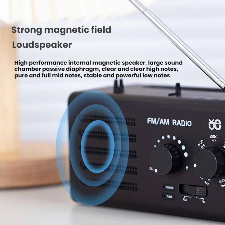 Dual-band FM/AM External Power Socket Radio Player, Specifications: For EU(White) - Radio Player by buy2fix | Online Shopping UK | buy2fix