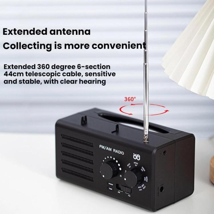 Dual-band FM/AM External Power Socket Radio Player, Specifications: For EU(Red) - Radio Player by buy2fix | Online Shopping UK | buy2fix