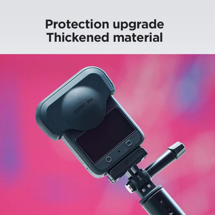 For DJI Osmo 360 Action Camera CYNOVA Silicone Lens Cap Shockproof Anti-Scratch Protective Case(Black) - Other by CYNOVA | Online Shopping UK | buy2fix