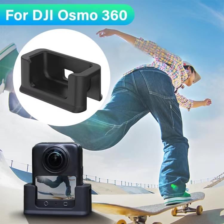 For DJI Osmo 360 Action Camera CYNOVA Silicone Mount Base Desktop & Car Holder(Black) - Mount & Holder by CYNOVA | Online Shopping UK | buy2fix