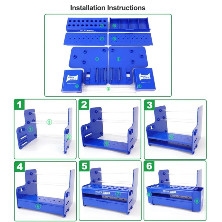 RELIFE RL-001G Desktop Screwdriver Display Rack Repair Tool Storage Rack - Tool Boxes & Bags by RELIFE | Online Shopping UK | buy2fix