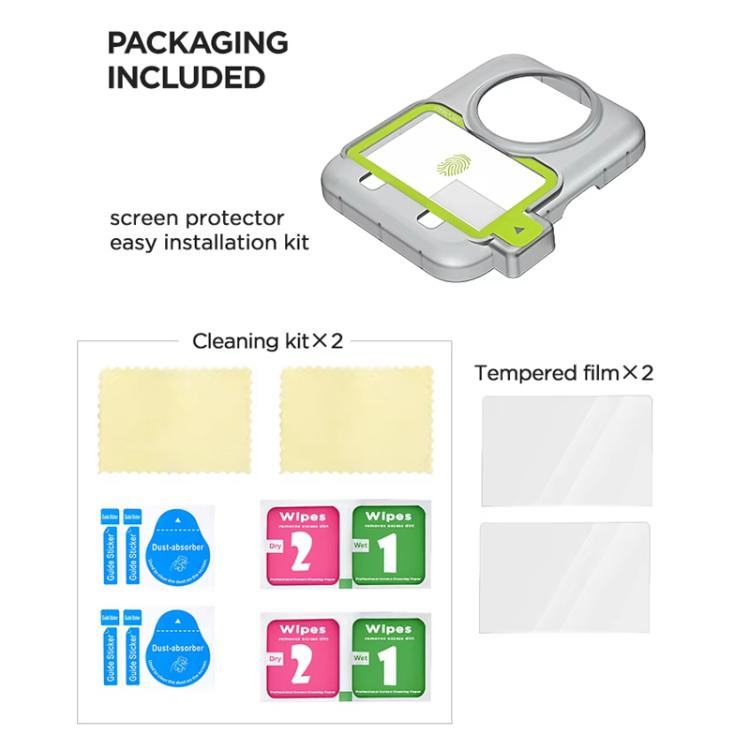 For DJI Osmo 360 CYNOVA Tempered Glass Screen Protector Kit Auto-Align Installation Frame - Protective Film & Stickers by CYNOVA | Online Shopping UK | buy2fix