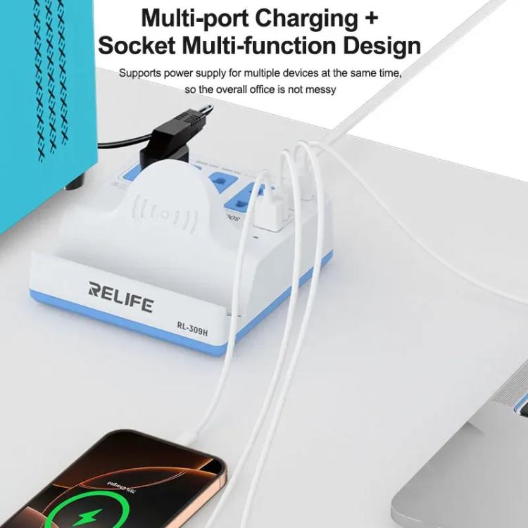 RELIFE RL-309H 72W Smart Wireless Faet Charging Socket US Plug - Extension Socket by RELIFE | Online Shopping UK | buy2fix