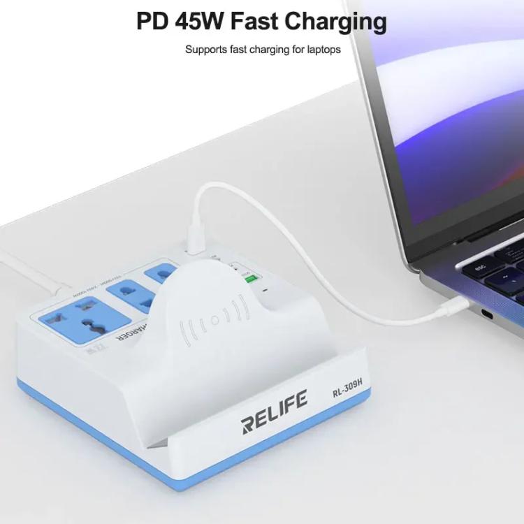 RELIFE RL-309H 72W Smart Wireless Faet Charging Socket US Plug - Extension Socket by RELIFE | Online Shopping UK | buy2fix