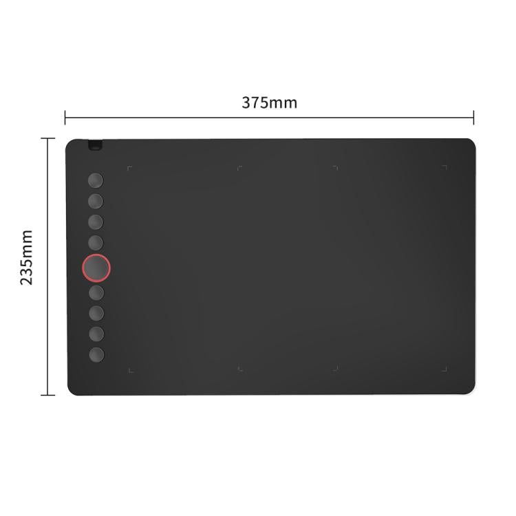 10Moons I6 Digital Drawing Tablet Compatible With Mobile Phones Computers(Black) - by 10Moons | Online Shopping UK | buy2fix