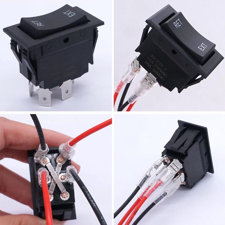 4 Pin DPDT 20A/12V DC Panel Rocker Toggle Switch, Specification: KCD2-7 - Car Switches by buy2fix | Online Shopping UK | buy2fix
