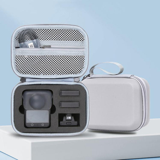 For DJI Osmo 360 Standard Combo PU Leather Carrying Case Portable Waterproof Protective Storage Bag(Gray) - Case & Bags by buy2fix | Online Shopping UK | buy2fix