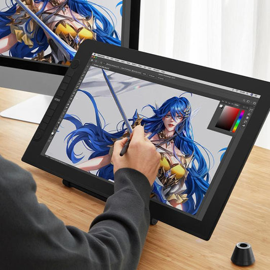 VEIKK VK2200PRO 21.5 inch Digital Screen Hand Drawing Screen Electronic Drawing Screen Compatible With Mobile Phone UK Plug - by VEIKK | Online Shopping UK | buy2fix