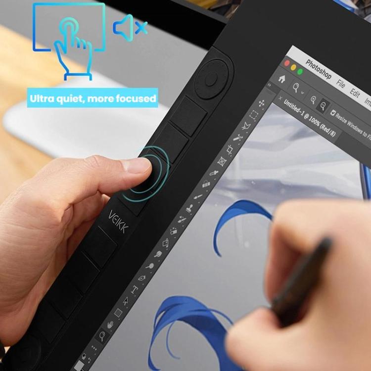VEIKK VK2200PRO 21.5 inch Digital Screen Hand Drawing Screen Electronic Drawing Screen Compatible With Mobile Phone UK Plug - by VEIKK | Online Shopping UK | buy2fix