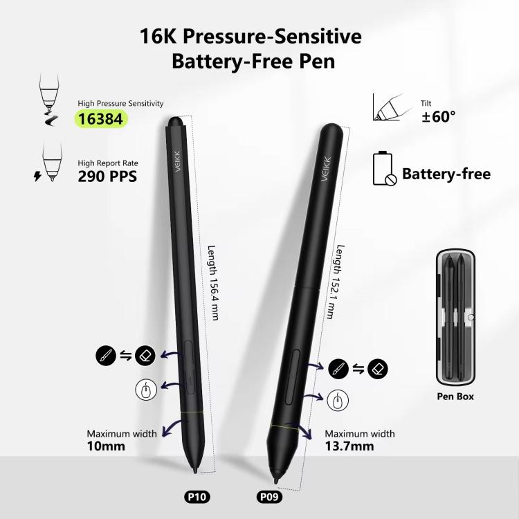 VEIKK VK1600 15.6 Inch Digital Drawing Screen Electronic Drawing Screen Compatible With Mobile Phone(Red) - by VEIKK | Online Shopping UK | buy2fix