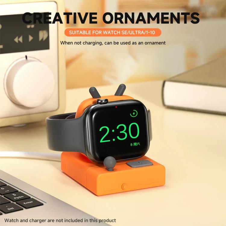 For Apple Watch Desktop Stand Silicone Base, Without Charger(Pink) - Charger / Holder by buy2fix | Online Shopping UK | buy2fix