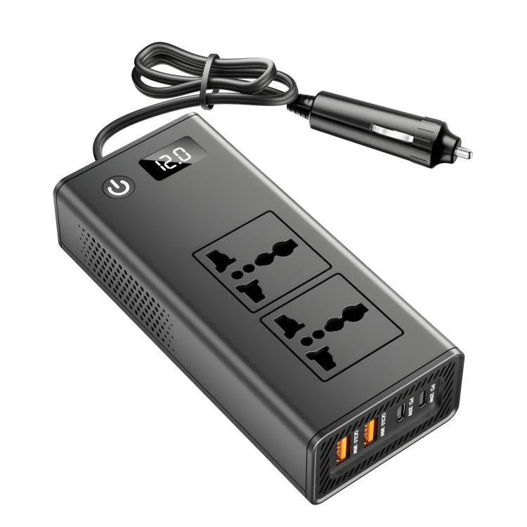 DC12V 200W Fast Charging QC3.0 PD Car Cigarette Lighter Portable Inverter(220V Universal) - Others by buy2fix | Online Shopping UK | buy2fix