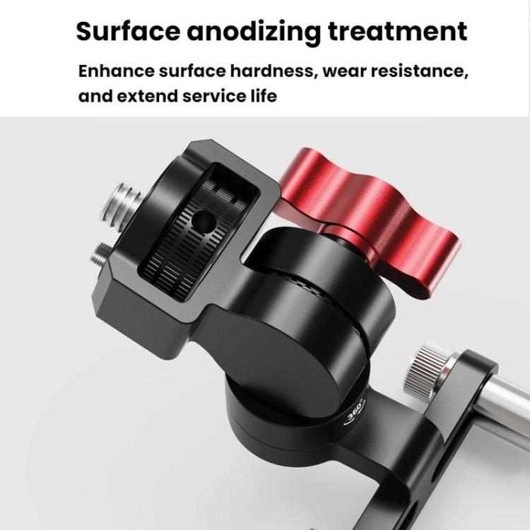 1/4 Front Rear Adjustment Bicycle Stem Camera Mount Cycling Front Light Bracket For Shooting - Holder by buy2fix | Online Shopping UK | buy2fix