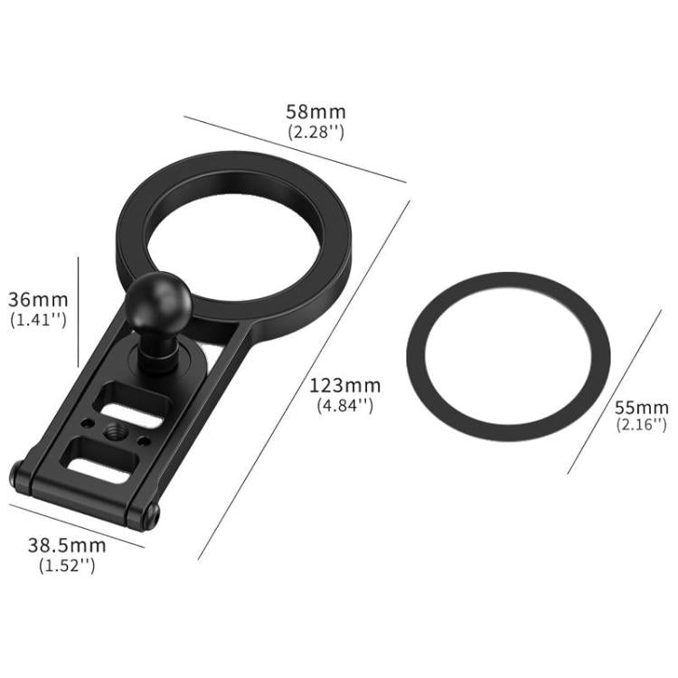 1/4 Snail Ball Head Magnetic Bracket Base Bracket Expansion - Holder by buy2fix | Online Shopping UK | buy2fix