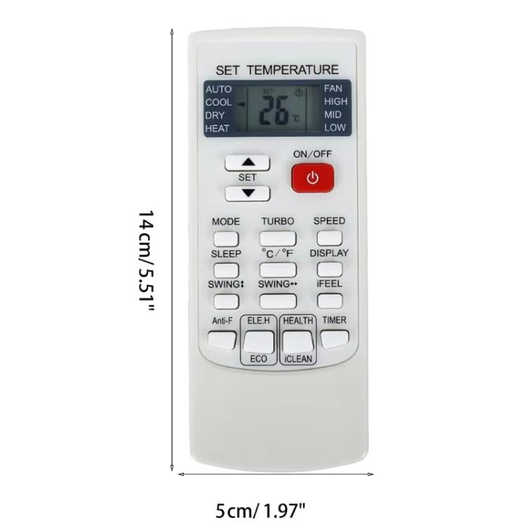 For AUX Air Conditioner Remote Control YKRH102 YKR-H/102E - Air-Conditioner by buy2fix | Online Shopping UK | buy2fix