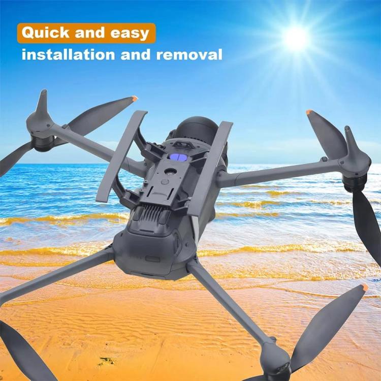For DJI Mavic 4 Pro Drone YX Foldable Heightening Landing Gear with Reflective Strips(Gray) - Holder Series by YX | Online Shopping UK | buy2fix
