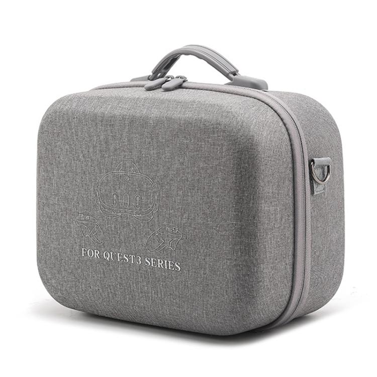 For Meta Quest 3 / 3S BKano Q3-002 VR Headset Console Storage Bag Shoulder Handheld Bag(Grey) - VR Accessories by BKano | Online Shopping UK | buy2fix