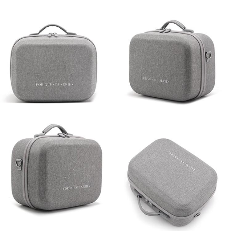 For Meta Quest 3 / 3S BKano Q3-002 VR Headset Console Storage Bag Shoulder Handheld Bag(Grey) - VR Accessories by BKano | Online Shopping UK | buy2fix