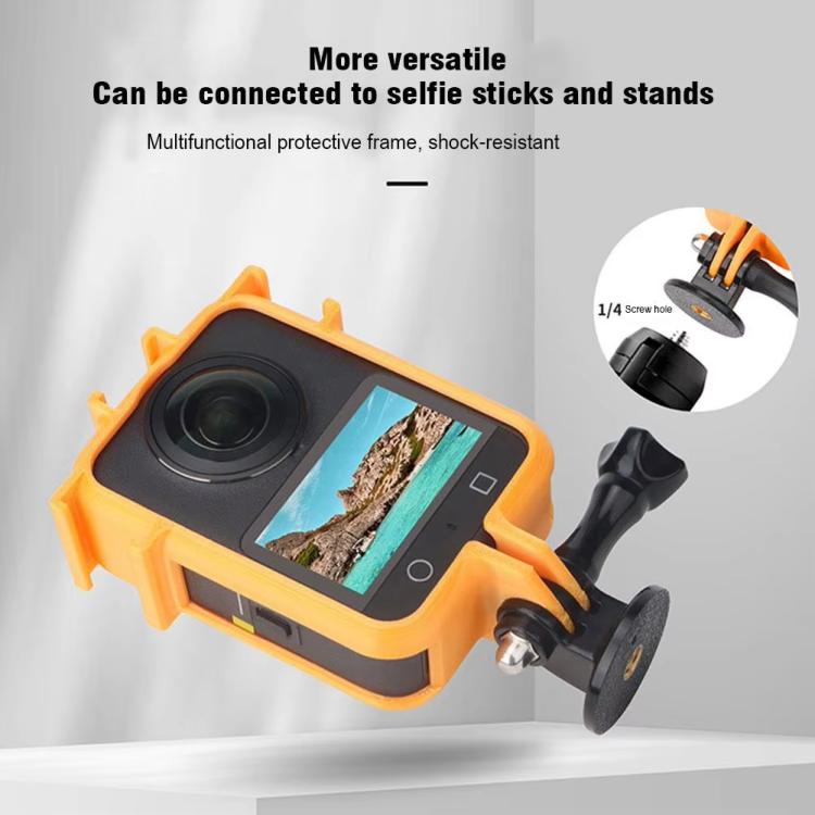 For DJI Osmo 360 Camera CQT Expansion Frame Anti-Scratch & Shockproof Protector Ordinary Orange - Protection Frame by CQT | Online Shopping UK | buy2fix
