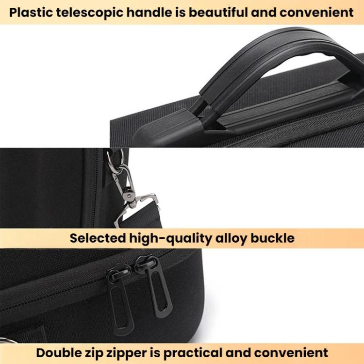 For Meta Quest 3 / 3S BKano Q3-001 VR Headset Console Storage Bag Shoulder Handheld Bag(Black) - VR Accessories by BKano | Online Shopping UK | buy2fix