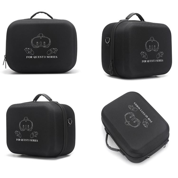 For Meta Quest 3 / 3S BKano Q3-001 VR Headset Console Storage Bag Shoulder Handheld Bag(Black) - VR Accessories by BKano | Online Shopping UK | buy2fix