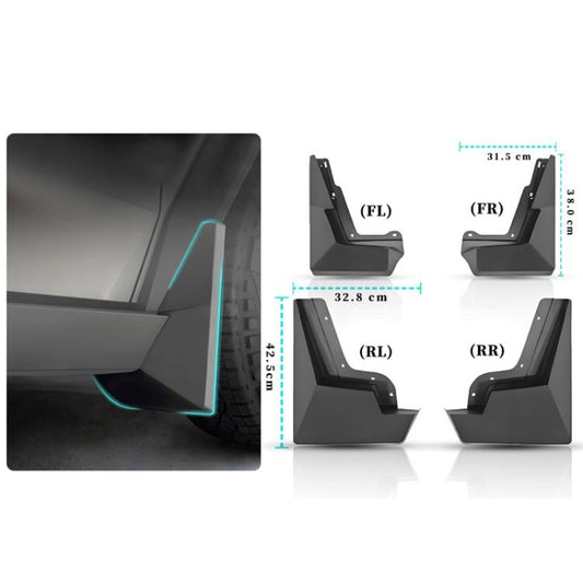 For Tesla Cybertruck Wheel Fender Accessories(Black) - Mudguards by buy2fix | Online Shopping UK | buy2fix