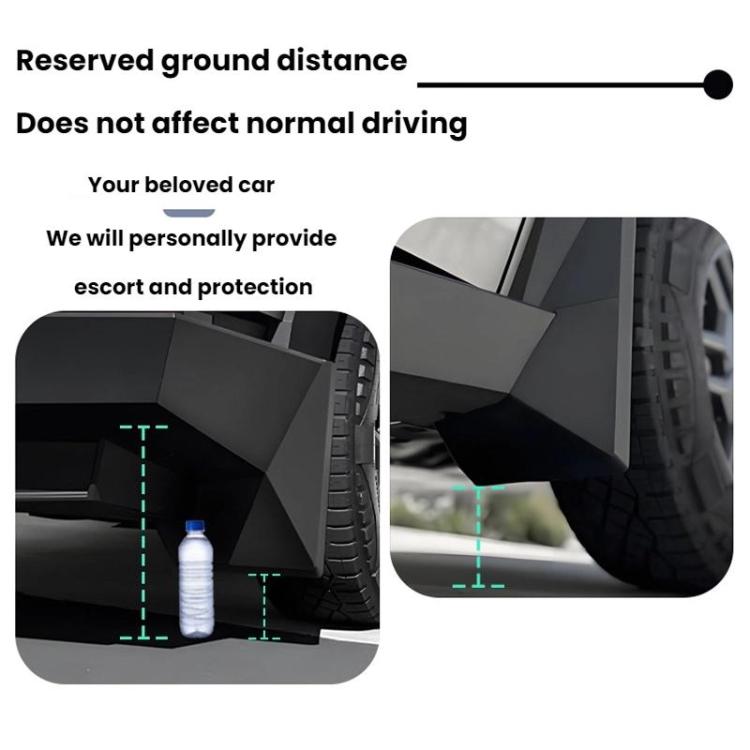 For Tesla Cybertruck Wheel Fender Accessories(Black) - Mudguards by buy2fix | Online Shopping UK | buy2fix