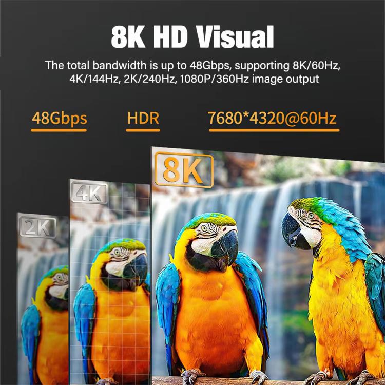1.5m HDMI 2.1 Male To Male 8K HD Cable Computer Laptop Monitor TV Connection Cable - Cable by buy2fix | Online Shopping UK | buy2fix