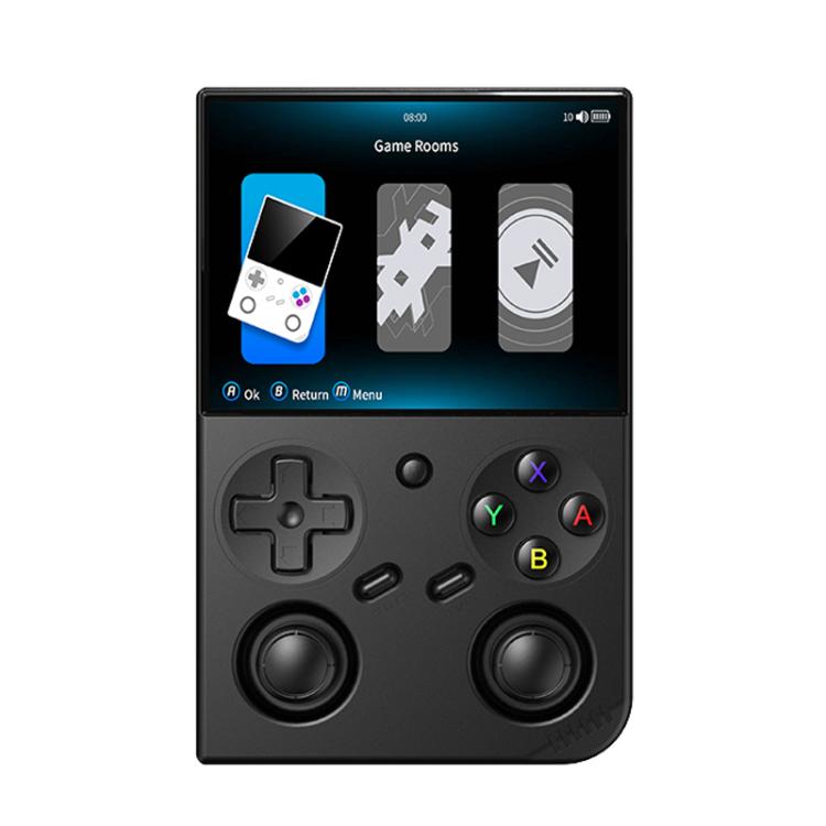 ANBERNIC RG 35XXPro Retro Handheld Console 3.5-Inch Screen Linux 64-Bit Pocket Gaming Device 64G+128G(Black) - Pocket Console by ANBERNIC | Online Shopping UK | buy2fix