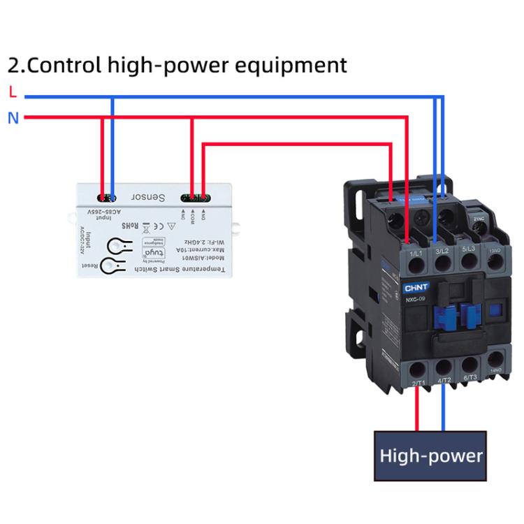 Graffiti WIFI Temperature Dry Contact Switch Module APP Remote Control Switch, Supports Google / Alexa Voice, Spec: With 2m Cable - Thermostat & Thermometer by buy2fix | Online Shopping UK | buy2fix