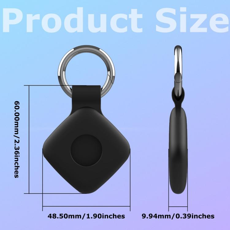 For Tile Mate / Mate Pro Anti-Loss Device Silicone Protective Case With Keyring Location Tracking Shell(Blue) - Tracker Protective Case by buy2fix | Online Shopping UK | buy2fix