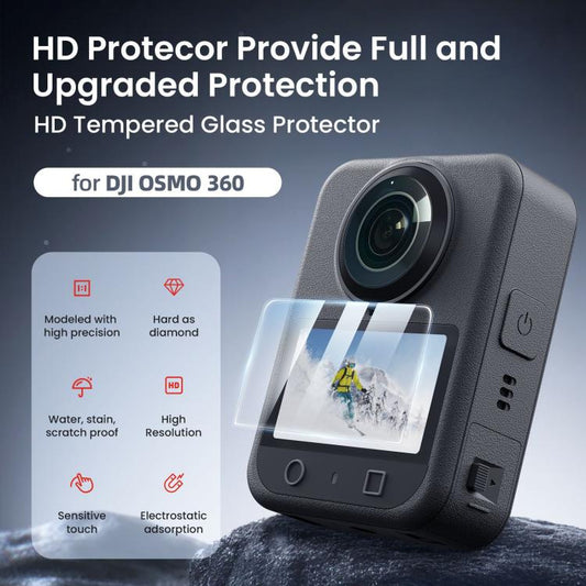 For DJI Osmo 360 Camera AMagisn HD Tempered Glass Screen Protector 2 Sets - Protective Film & Stickers by aMagisn | Online Shopping UK | buy2fix