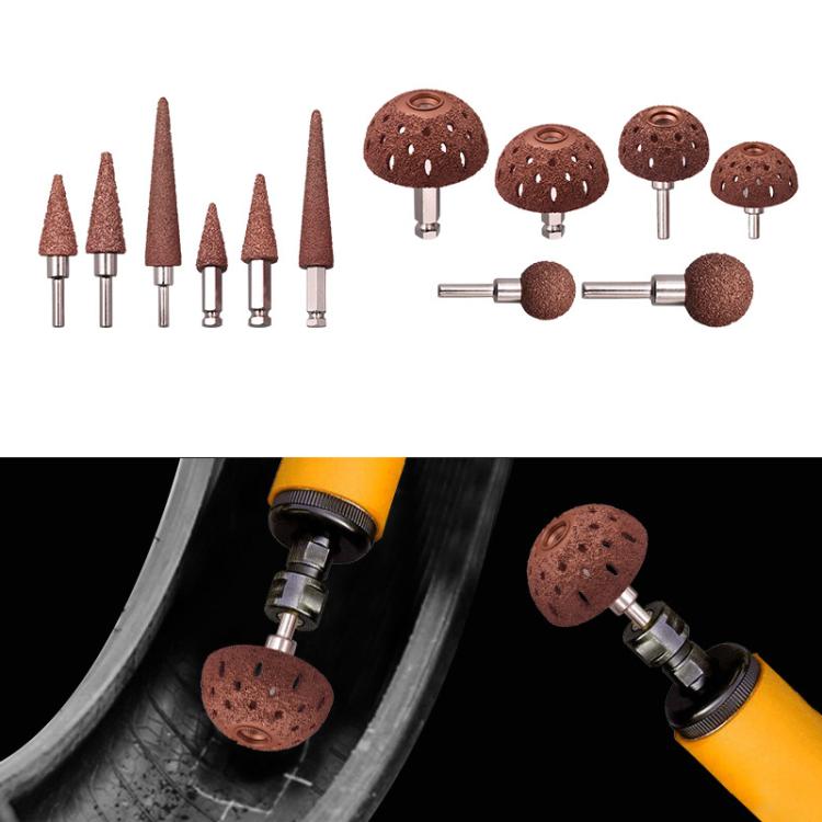 Tire Grinding Head Repair Tool, Specification: Small Tread Bowl With Hexagonal Rod - Tire Repair & Installation Tools by buy2fix | Online Shopping UK | buy2fix