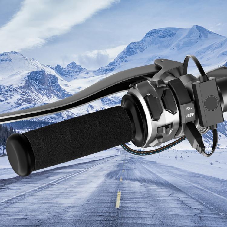 1pair Waterproof Heated Motorcycle Grips With Five-gear Adjustment(Black) - Grips by buy2fix | Online Shopping UK | buy2fix