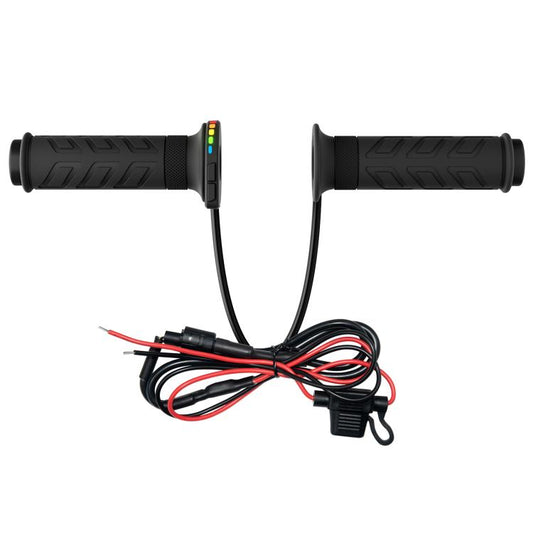 WUPP Rainbow Light Heated Motorcycle Handlebar Grips With Memory Function(Dual Switch/Right Hand 25mm) - Grips by WUPP | Online Shopping UK | buy2fix