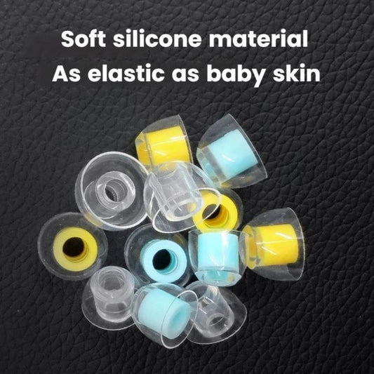 6pcs /Box Food Grade Liquid Silicone Ear Tips HIFI Earphones Earbuds(Transparent Blue) - Anti-dust & Ear Caps by buy2fix | Online Shopping UK | buy2fix