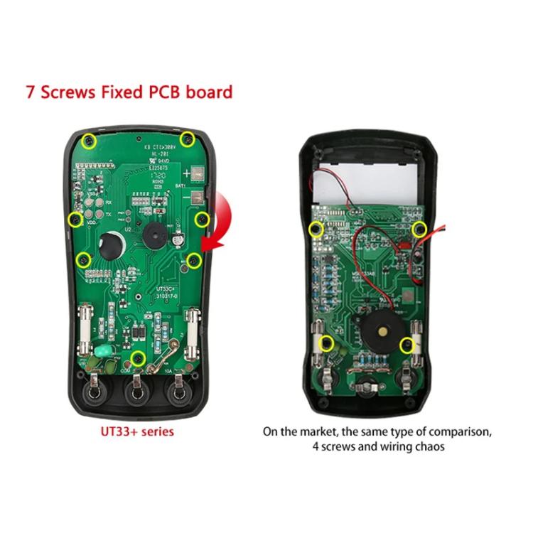 UNI-T UT33D+ Palm Size Multimeter With Backlit LCD Display, 600V 10A AC/DC Voltage Tester - Digital Multimeter by UNI-T | Online Shopping UK | buy2fix