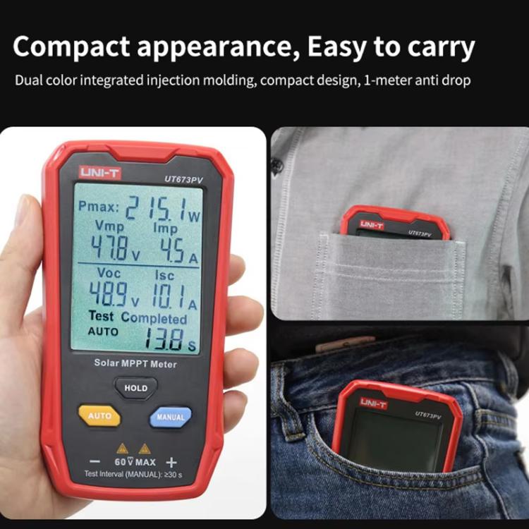 UNI-T UT673PV Solar MPPT Meter Solar Panel Maximum Power Tester Maintenance Diagnostic Tool - Current & Voltage Tester by UNI-T | Online Shopping UK | buy2fix