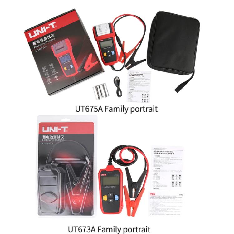 UNI-T UT673A Car Battery Tester For AGM/GEL/EFB & Standard Batteries 3-250Ah Capacity Analyzer - Battery & Resistance Tester by UNI-T | Online Shopping UK | buy2fix