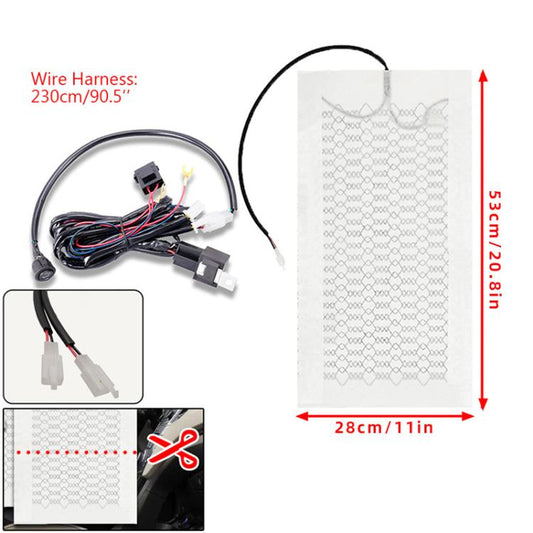 12V Universal Winter Car Seat Heating Pad Set 2: 2-gear + Single Seat (2 Heating Pads) - Seat Accessories by buy2fix | Online Shopping UK | buy2fix